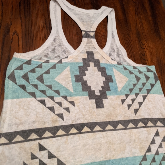 Luna Chic sz M Aztec print racerback tank - Picture 7 of 7